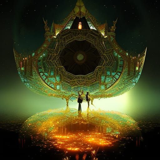 Reflective  broken mirror multiple mirror reflections candy iridescent snow castle!!!  crystalline candyland, reflection...