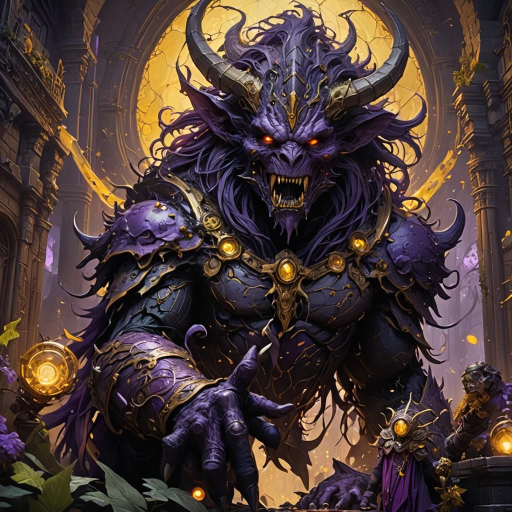 Dark Fantasy Monsters in Hyperdetailed Digital Art