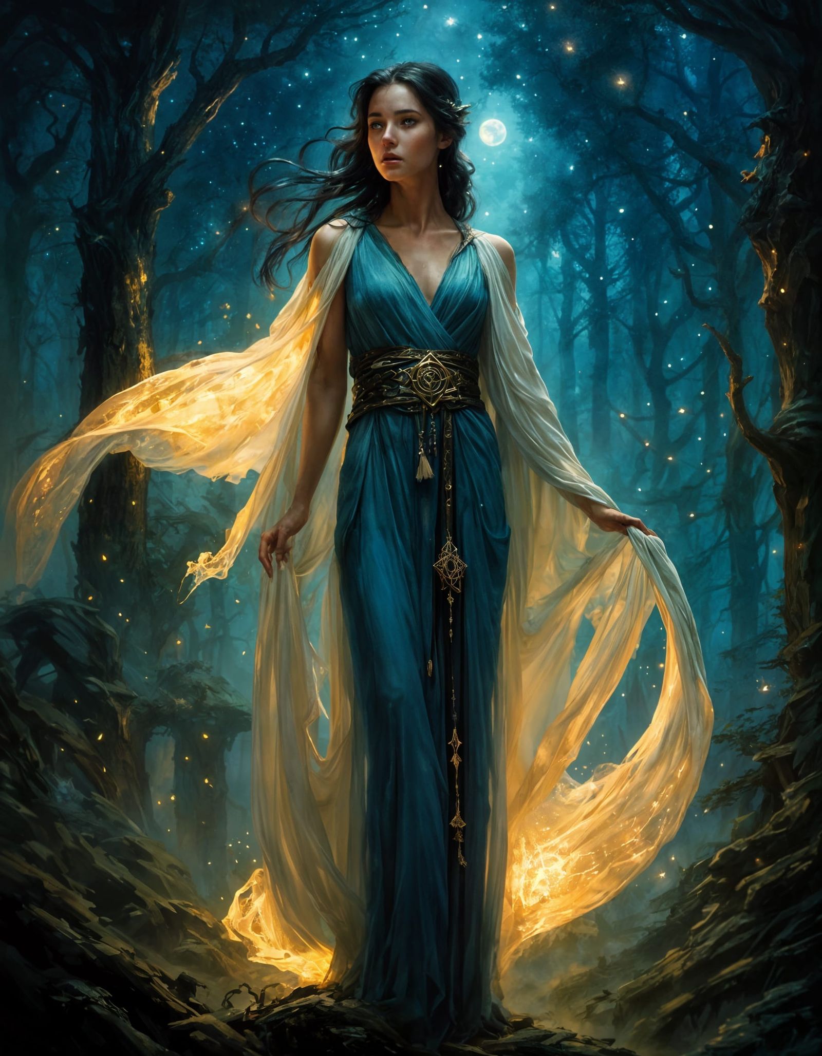 Mystical Sorcerer Embarks on Celestial Quest