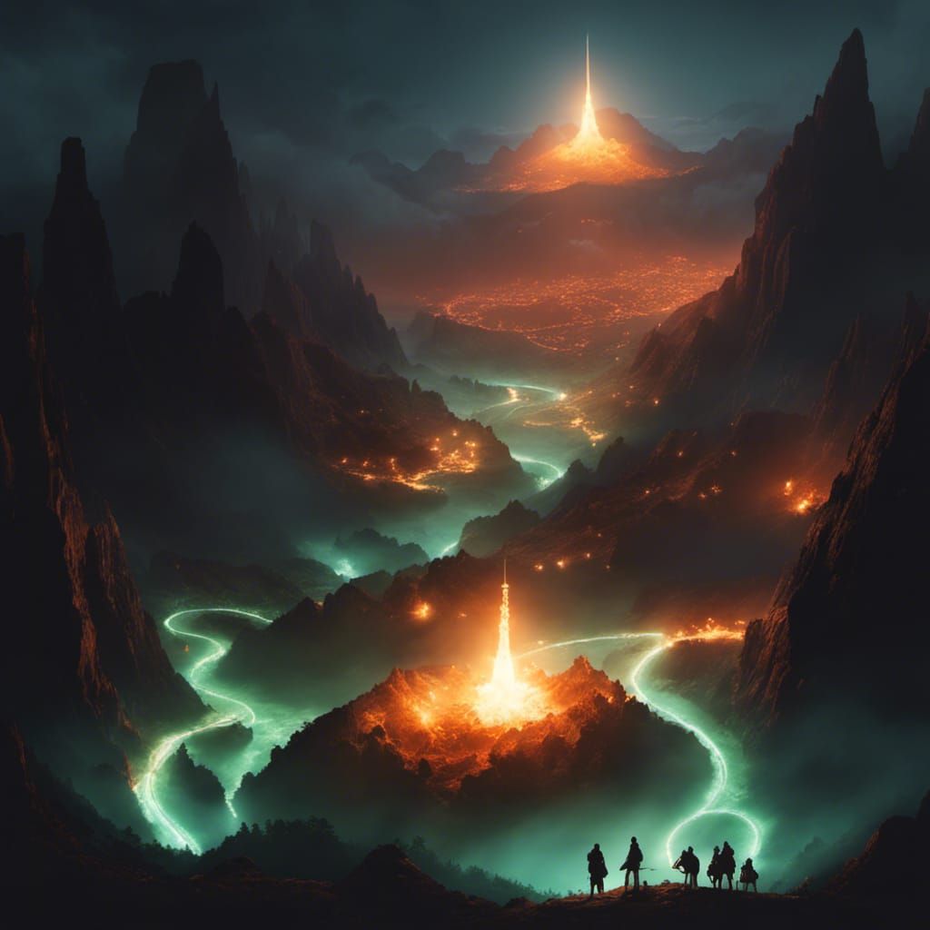Luminescent Spectres in Valley of Eternal Fire