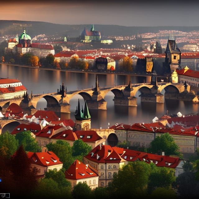 Prague, Czech Republic: Detailed Matte Painting in Unreal En...