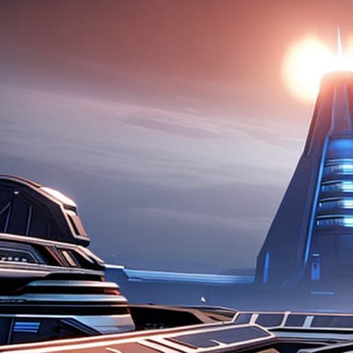 Mass Effect Citadel Digital Rendering