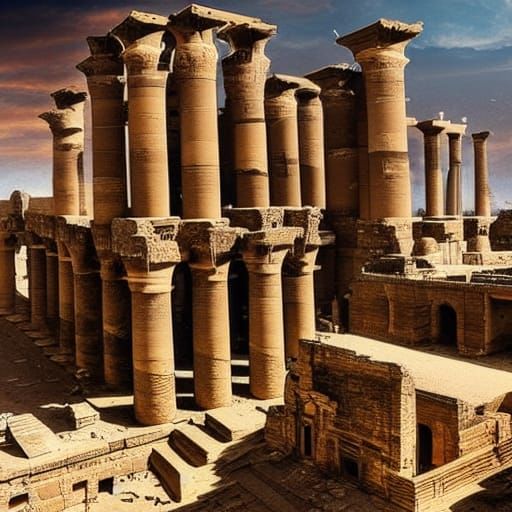 Magnificent Ruined Cities of Ancient Egypt and Italy