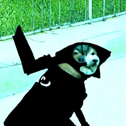 A Ninja Dog Generated by AI