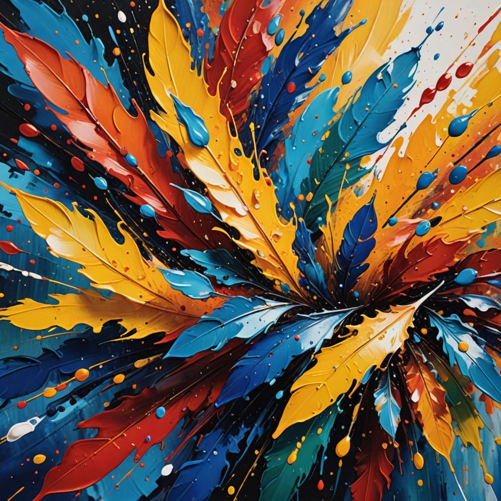 Impressionist Brushstrokes Unfurl in a Colorful Explosion