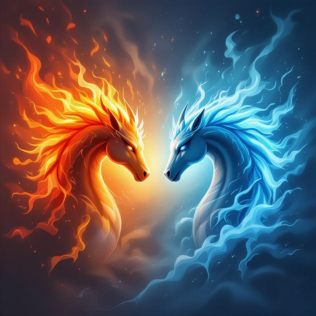 Fire and Ice: A Dramatic Contrast