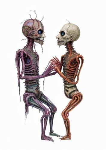 Zombie Core: Conjoined Sisters in Pixel Art Style