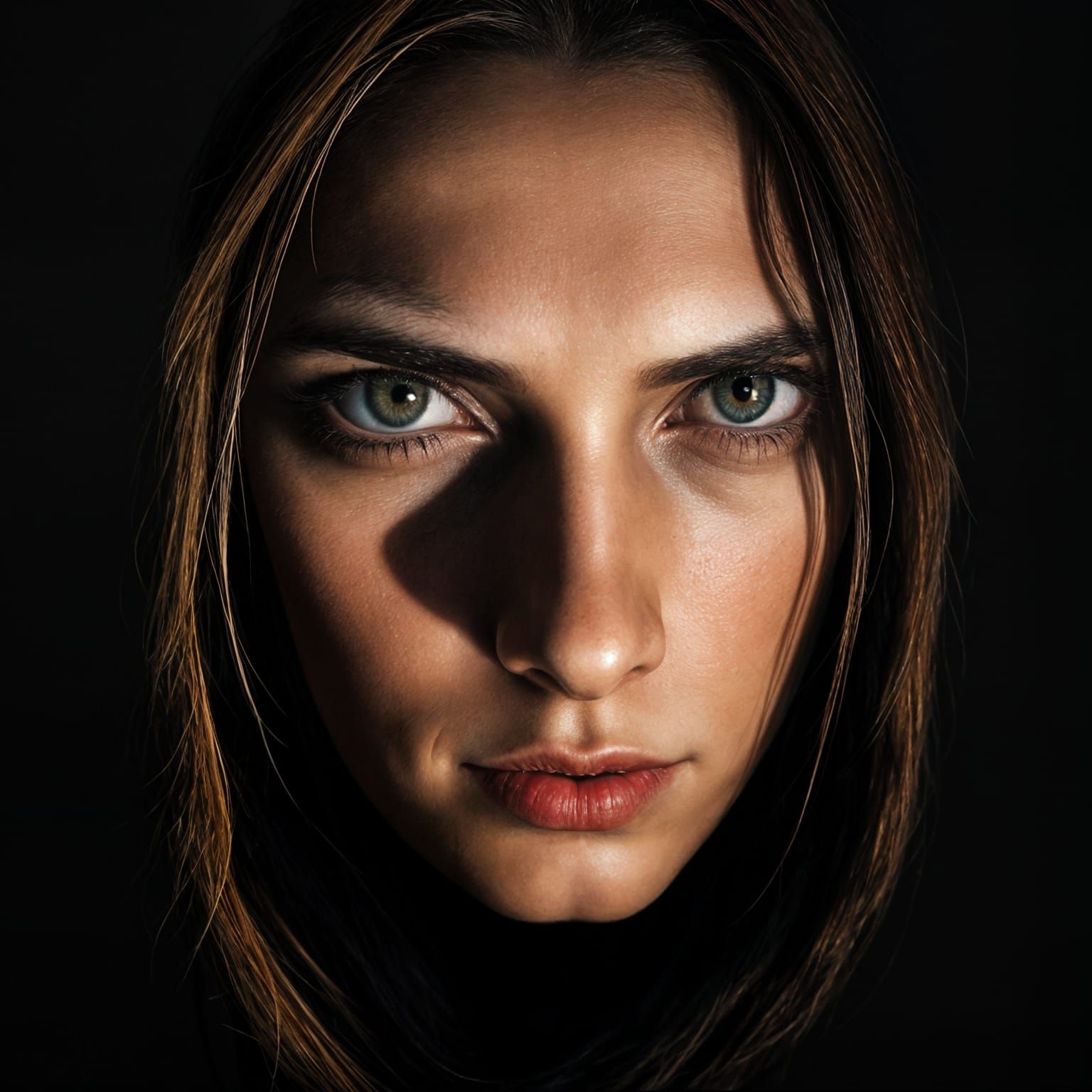 Abstract Binary Portrait