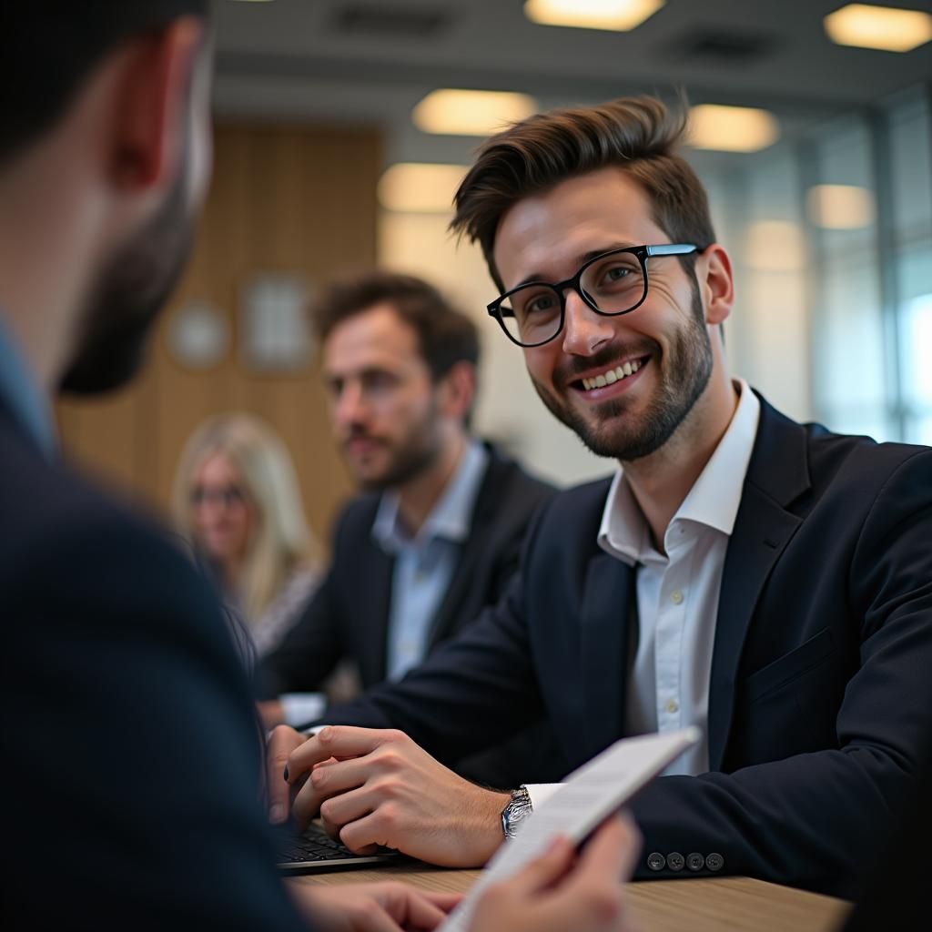 Teamwork in Modern Office Environment