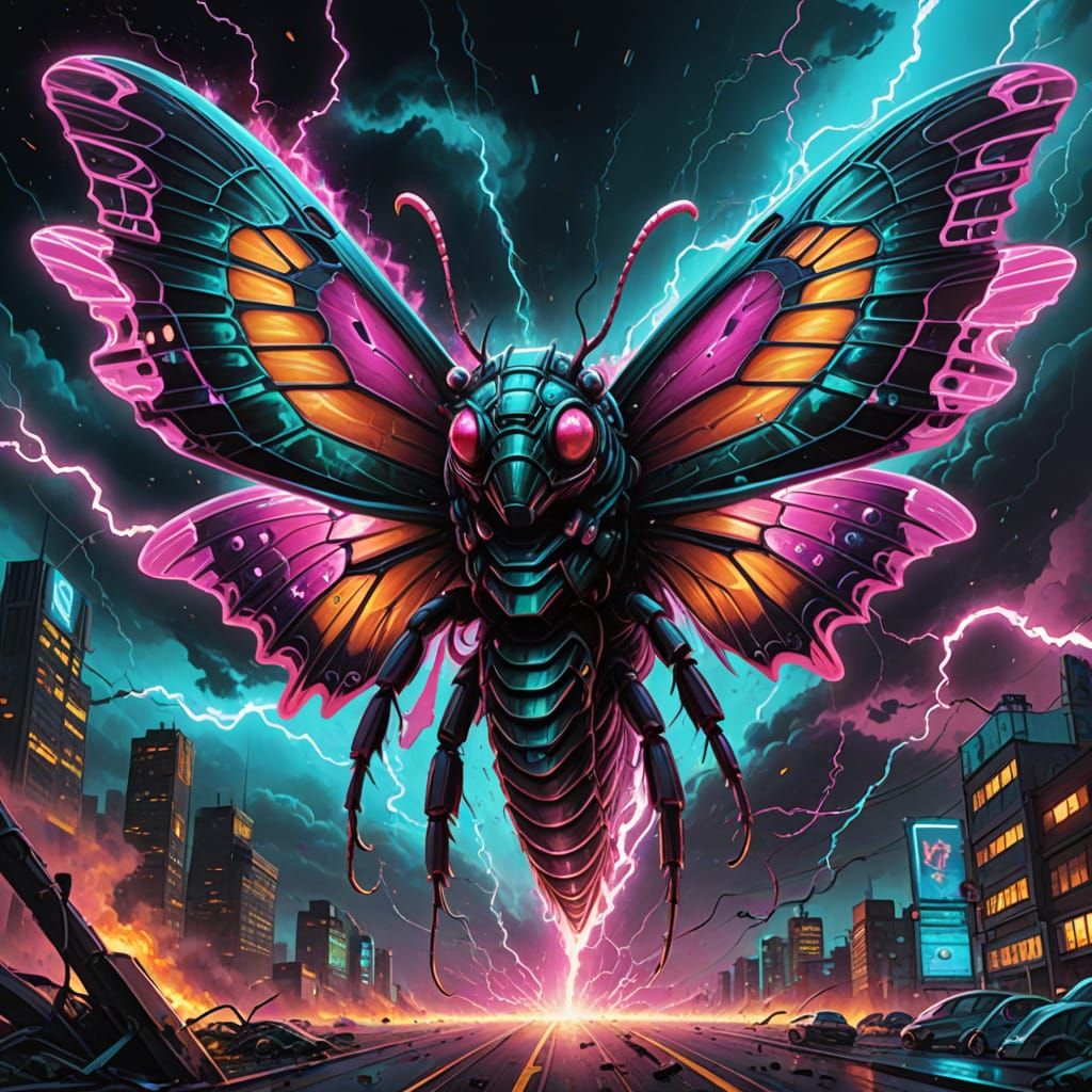 Radioactive Moth-Beasts in Sci-Fi Storm