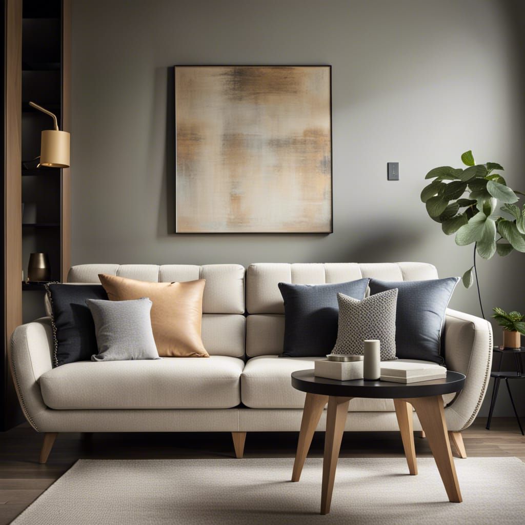 Contemporary Sofa in Modern Living Room
