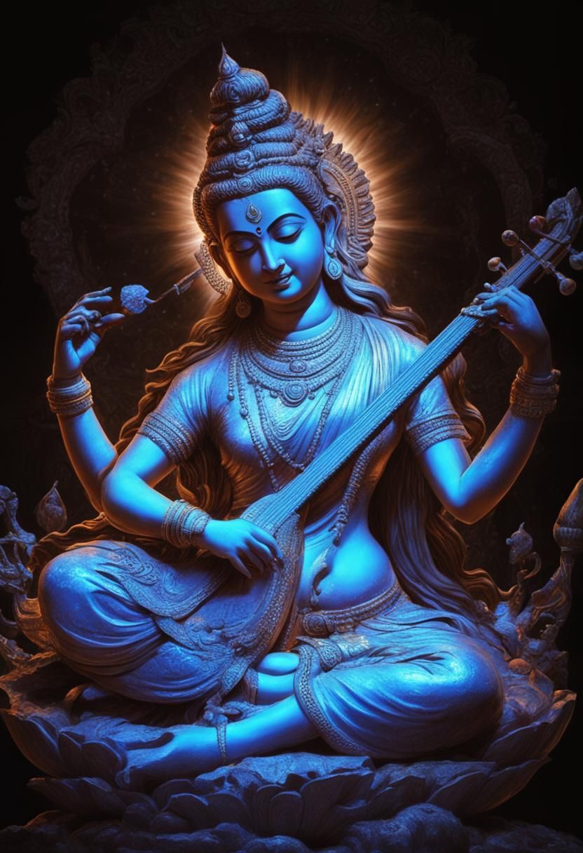 Ganga and the Ganges from Vishnu's Feet