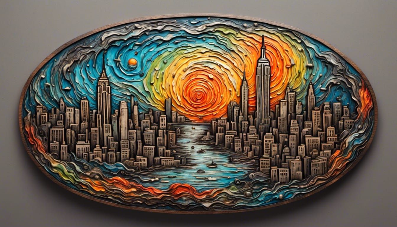 Plague Doctor in Rainy New York City