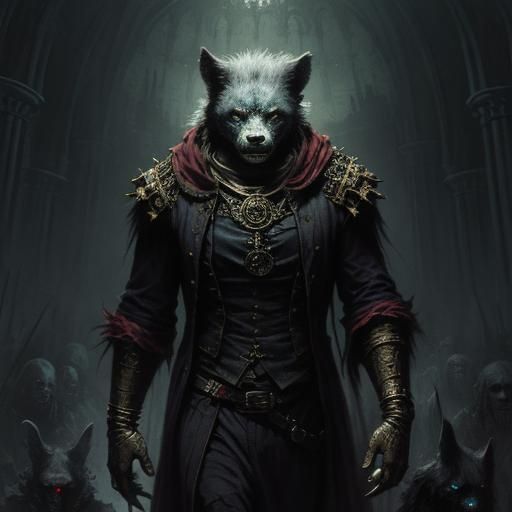 Furry Figures in Gothic Horror Style