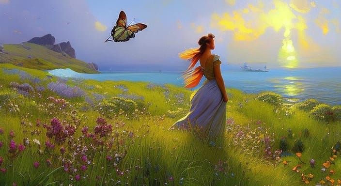 Childhood Innocence Interrupted by War, Digital Art