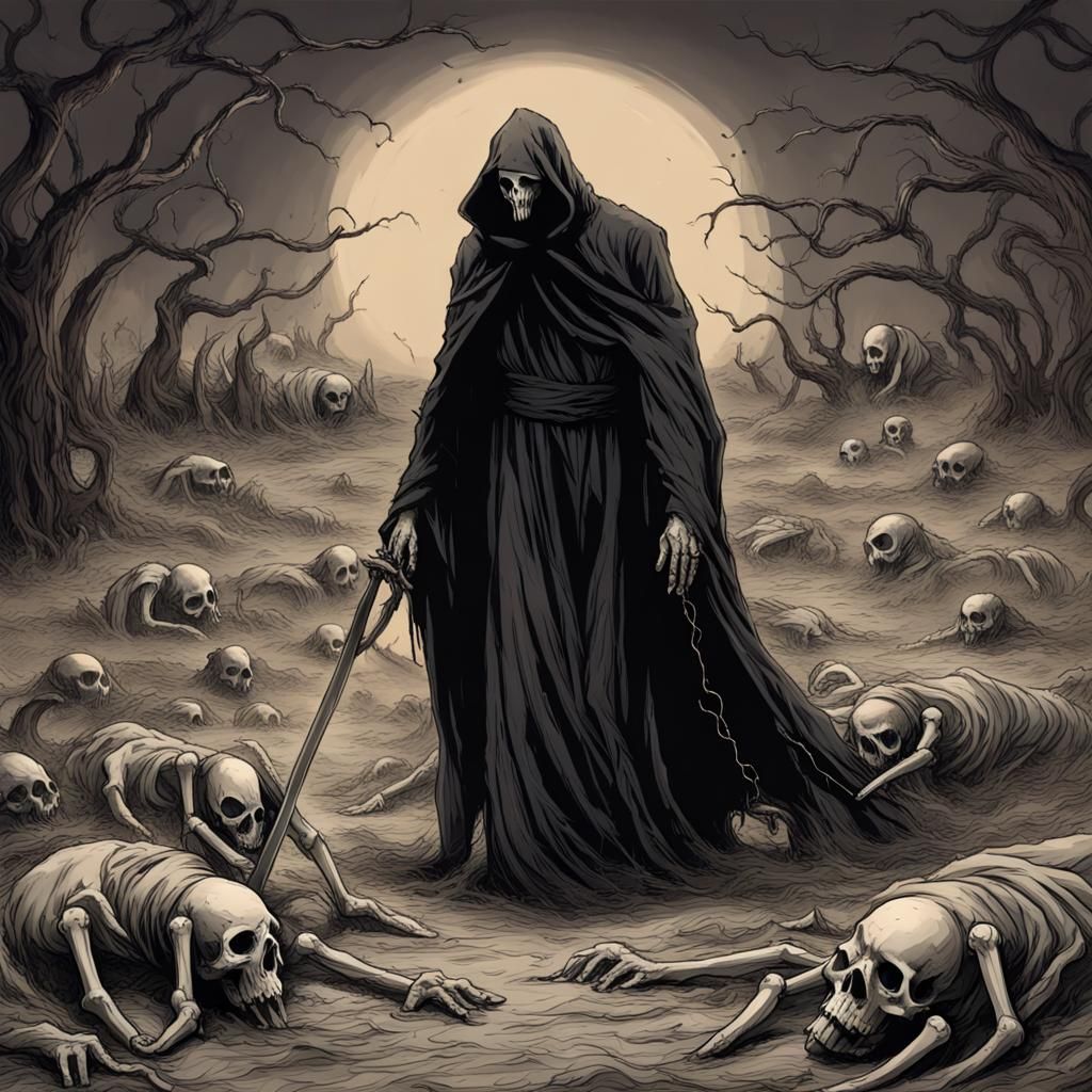 Demonic Flames Engulfing Flesh: A Surreal Horror