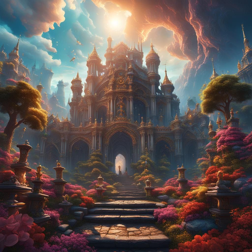 Fantastical Matte Painting in Deep Color