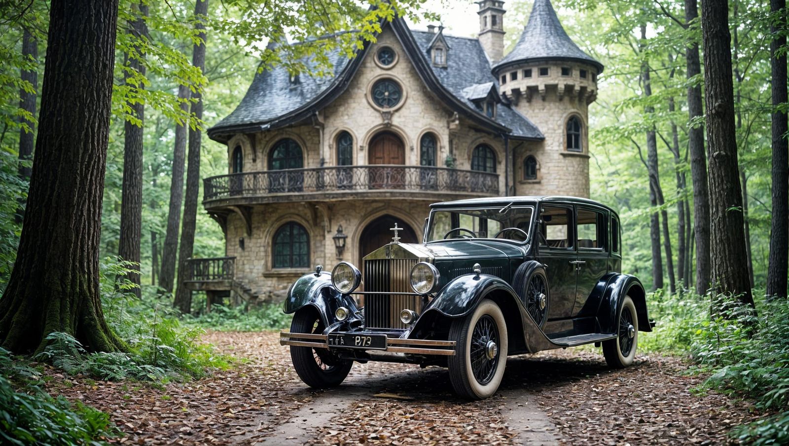 Rolls Royce in Enchanted Elven Castle