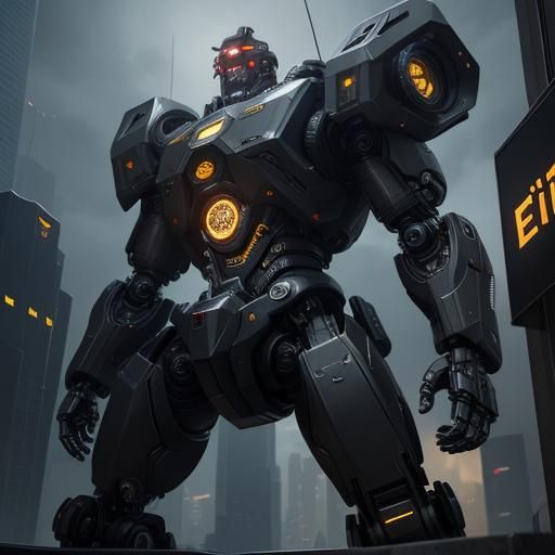 Futuristic Sci-Fi Cyclops Mech in 8K