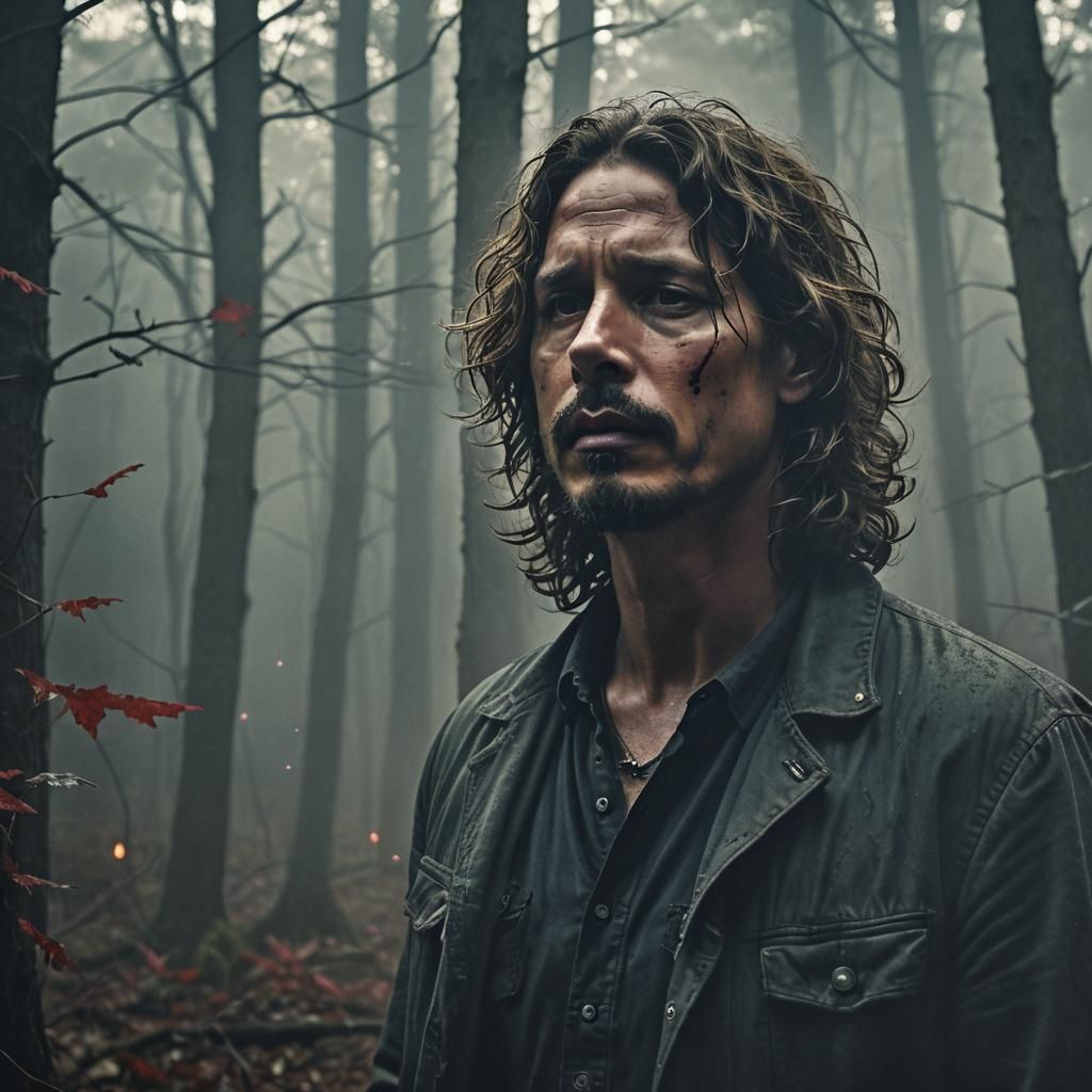 Singer Chris Cornell in Hauntingly Beautiful Grunge Portrait