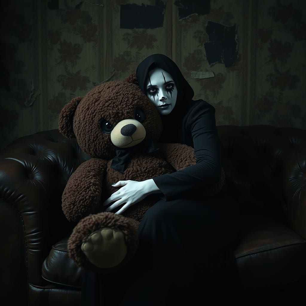 Mysterious Woman and Her Dark Companion