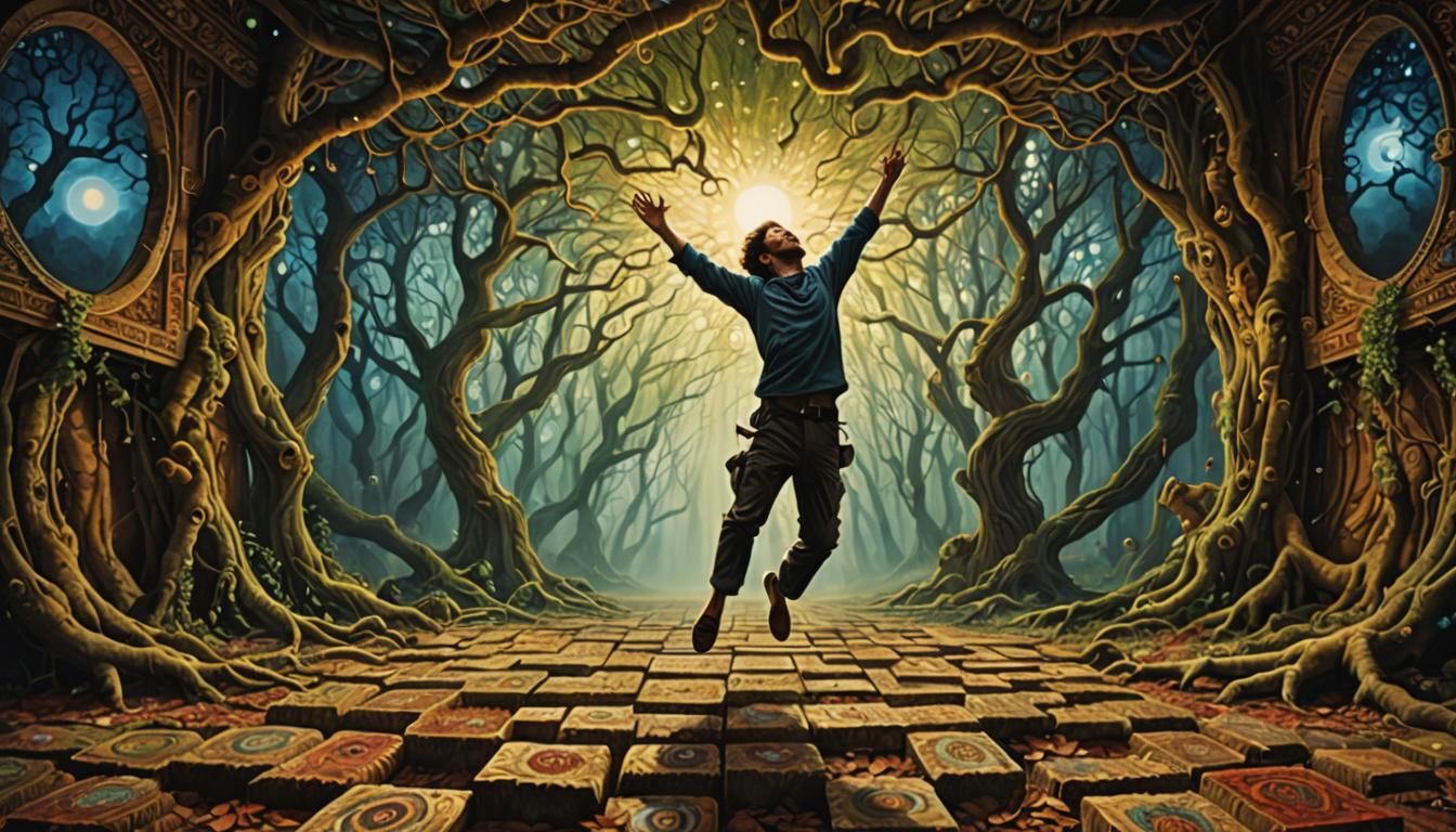 Surreal Fall Through the Floor of Consciousness