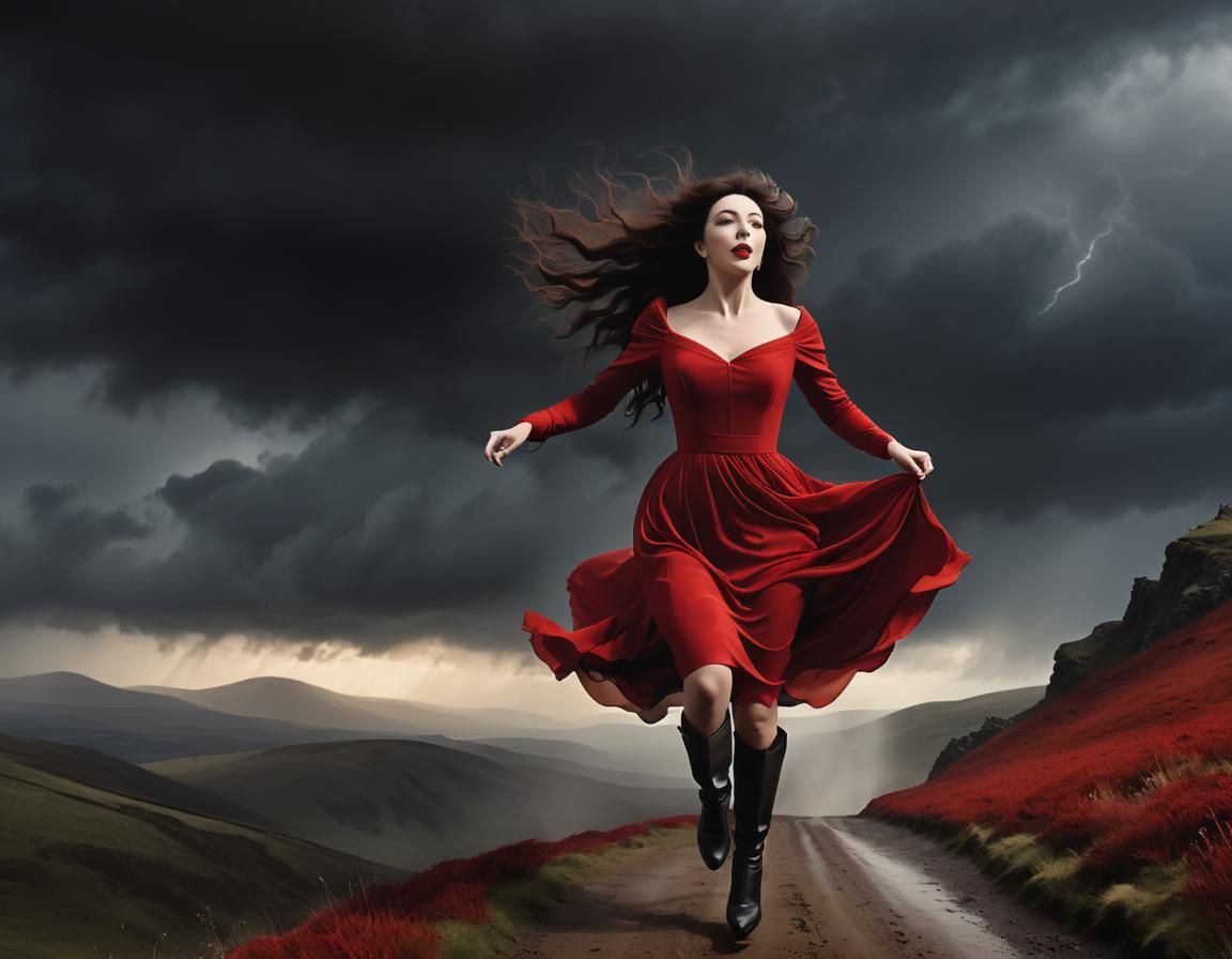 Surreal Kate Bush Music Video Concept Art