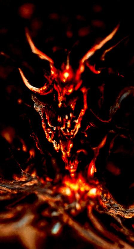 Hyperdetailed 8k Diablo in Hell