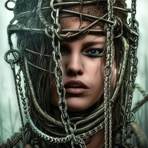 Post-Apocalyptic Prisoner in Noir Style