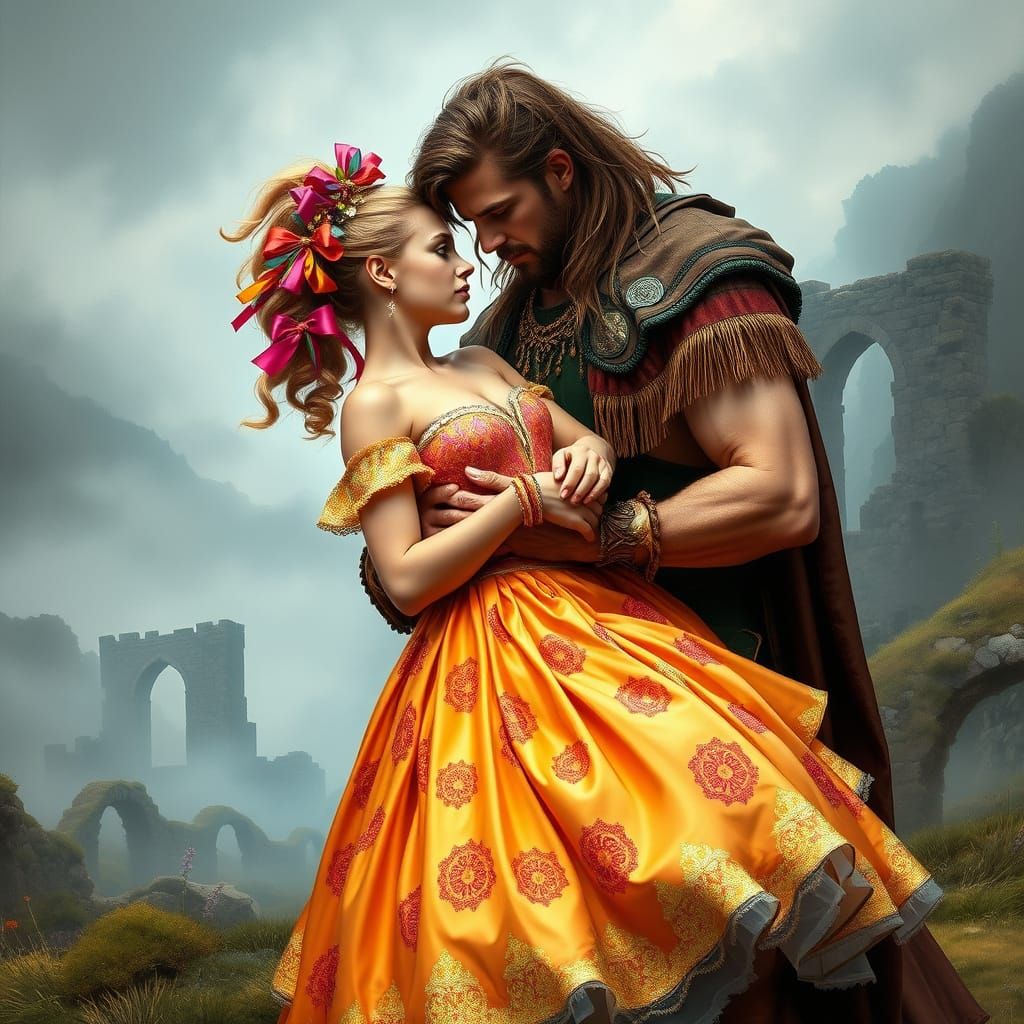 Neon Highlander Captures Whimsical Bride in Scottish Highlan...