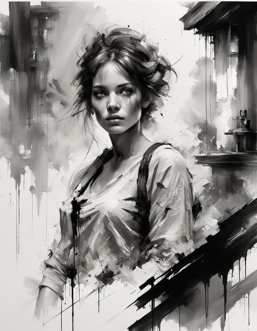 Portrait of beautiful woman