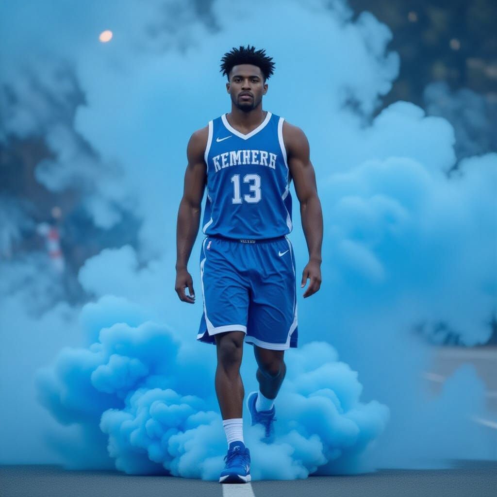 LaMelo Ball Emerges From Blue Smoke