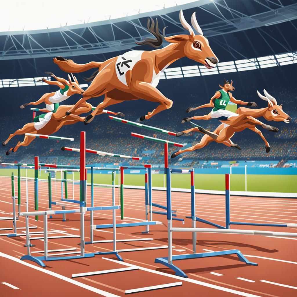 Gazelle Olympic Team Hurdles Race