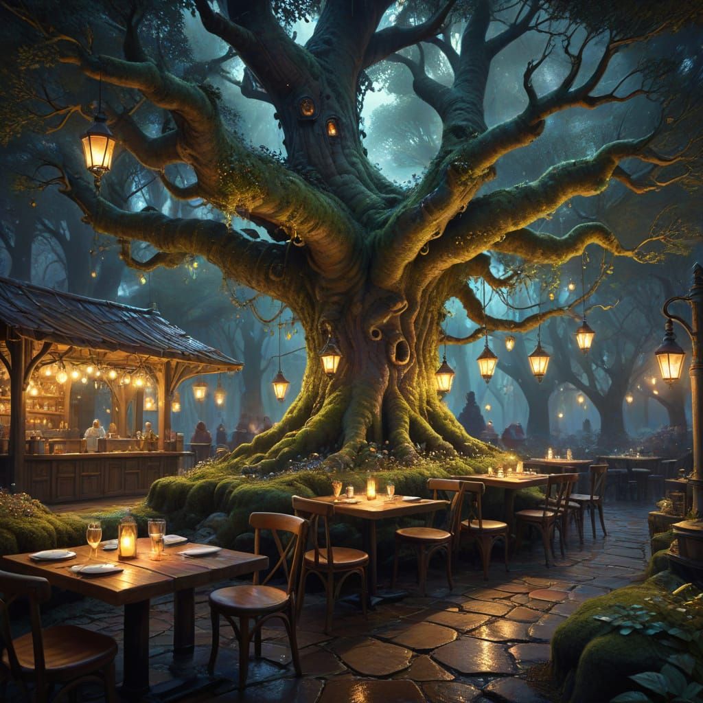 Mystical Woodland Café Serving Enchanted Brews