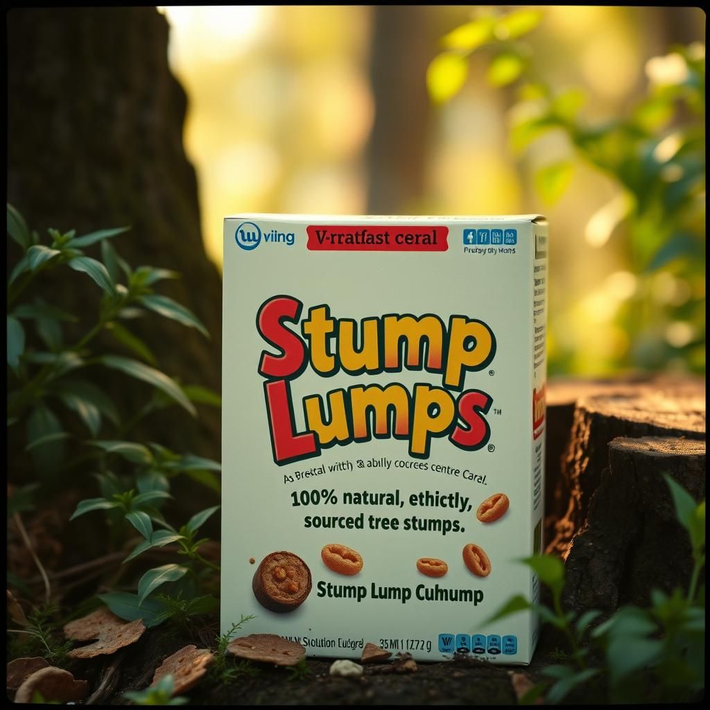 Humorous Cereal Ad Still on 35mm Film