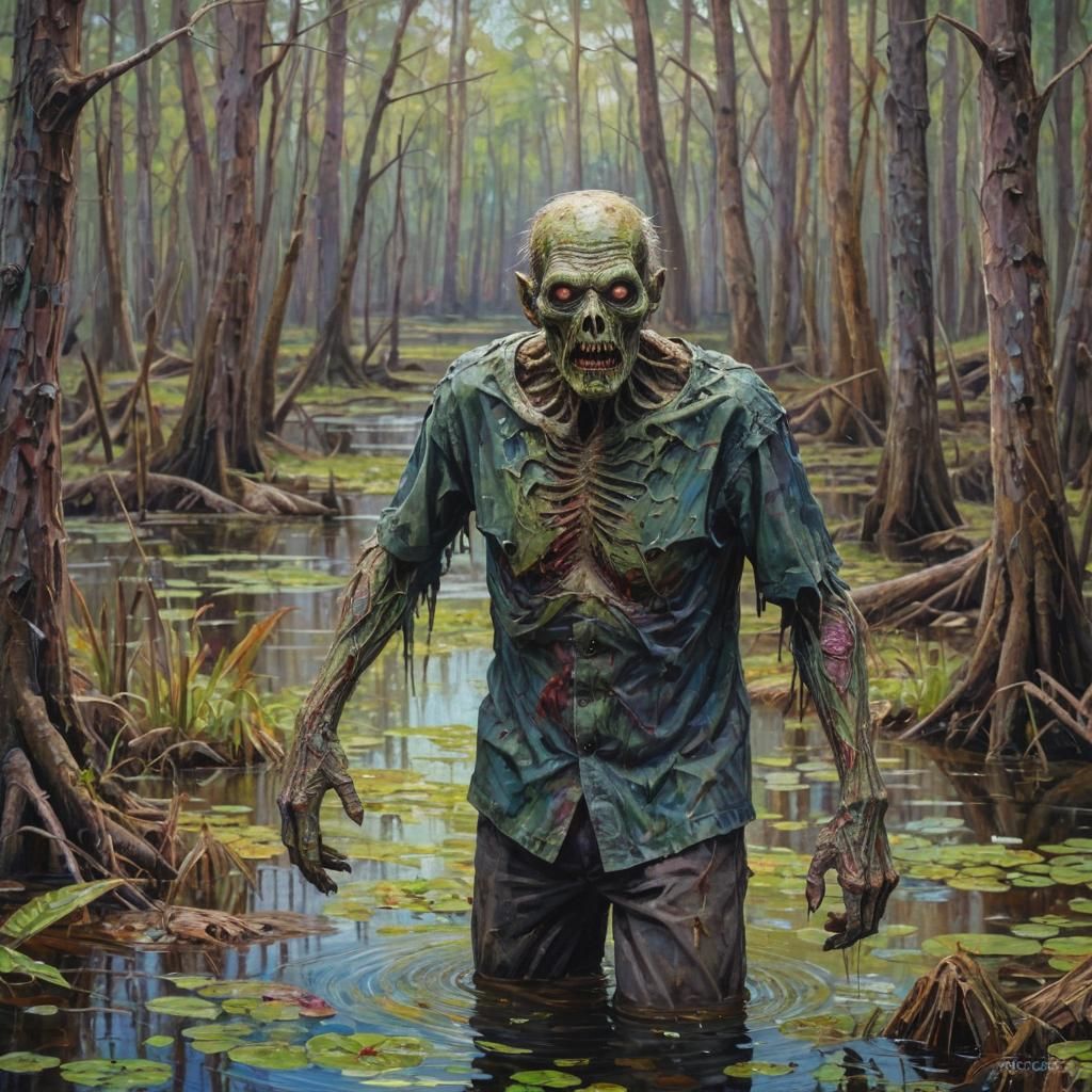 Realistic Swamp Zombie