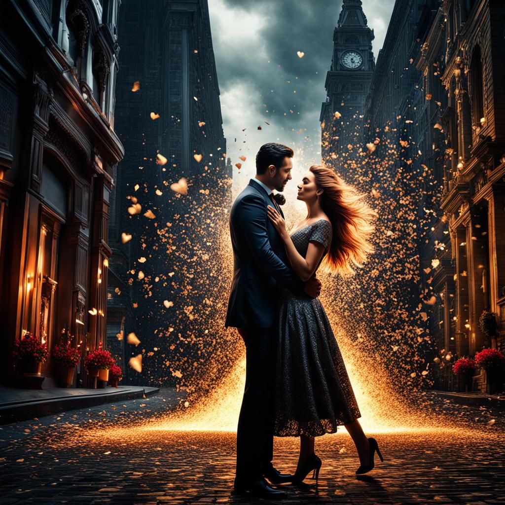 Magic Moment of Falling in Love: Hyperrealistic