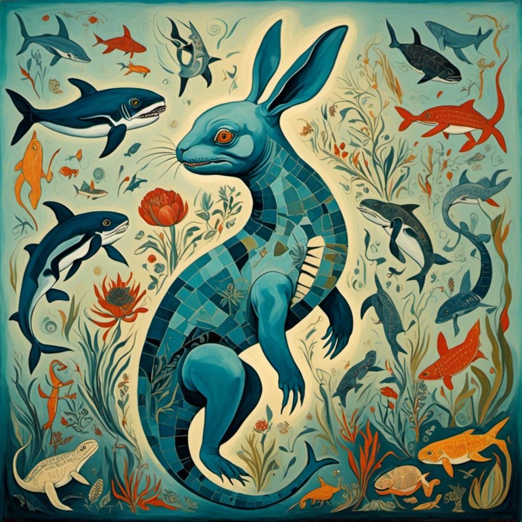 Surreal Planet Garden in Dreamlike Style