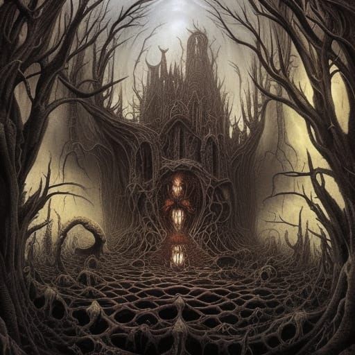 Horrifying Death Metal Album Art Cover