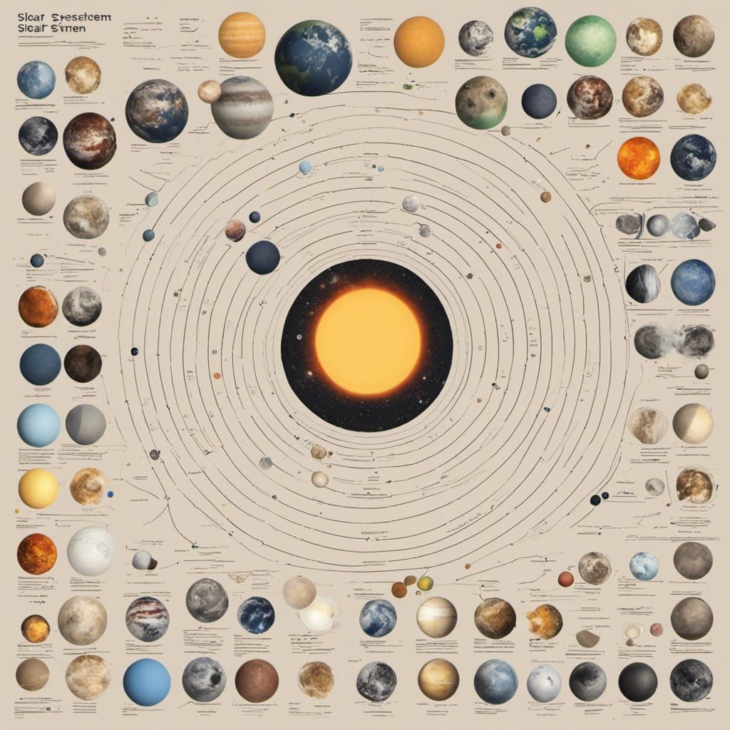 Knolling Arrangement of the Solar System