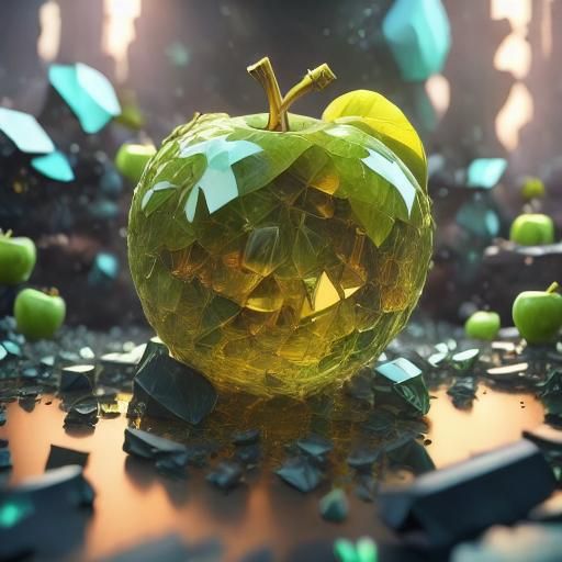 Detailed Matte Painting of Green Grapes