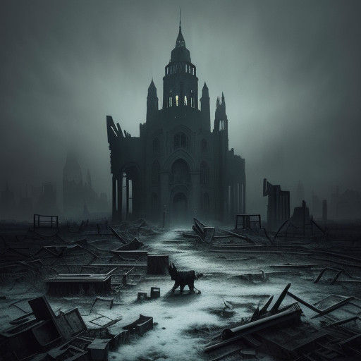 Post-Apocalyptic Winter Landscape: A Hauntingly Beautiful Sc...