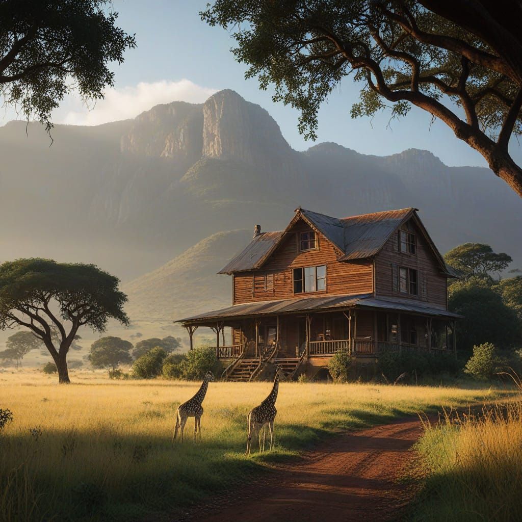 Rustic Farm House Amidst South African Bushveld