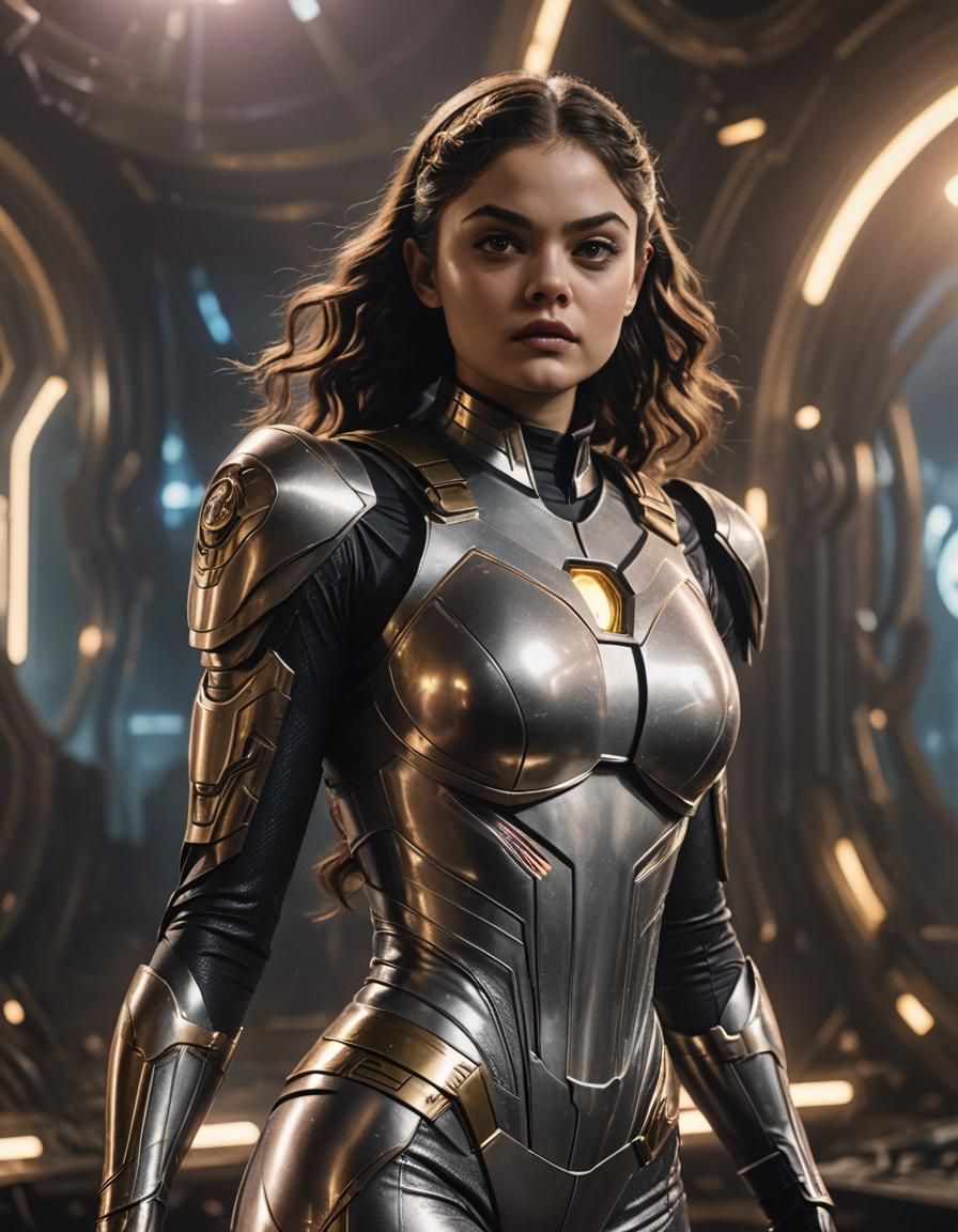 Saturn Girl Imra Ardeen Heroic Cinematic Portrait
