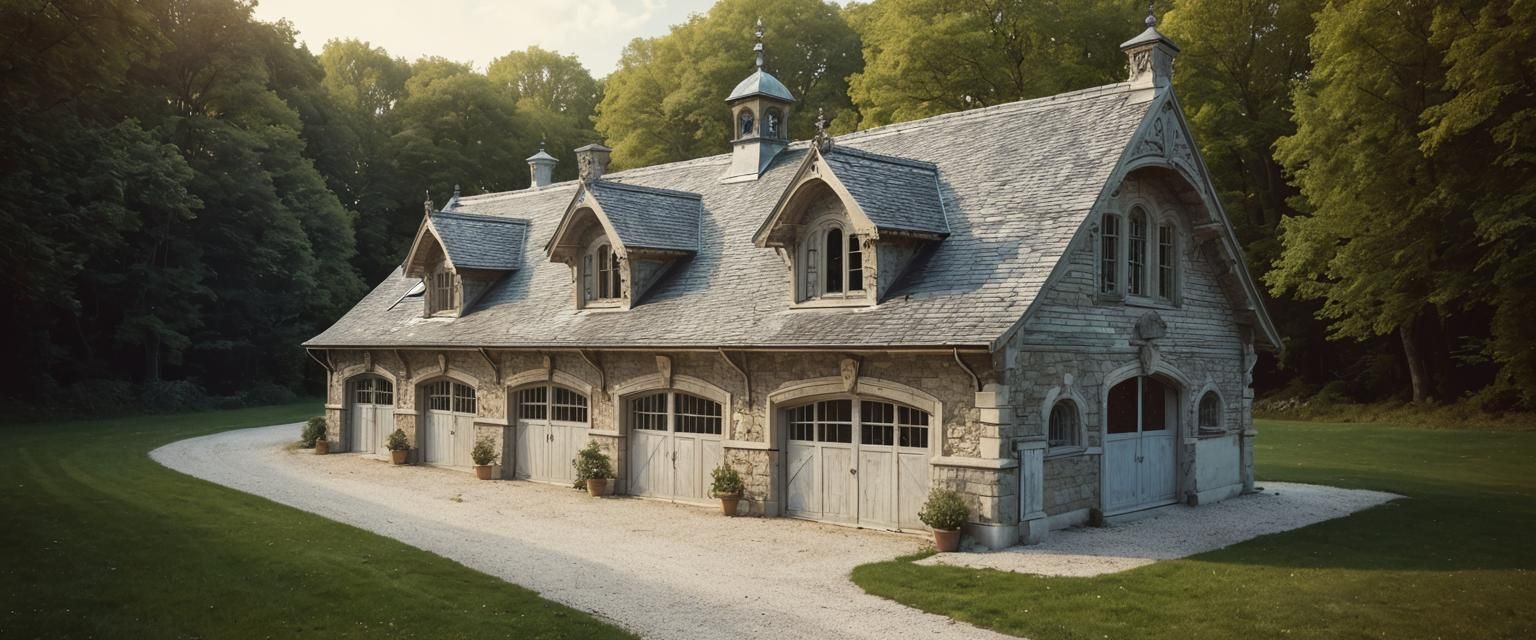 Second Empire Stable Conversion in Golden Light