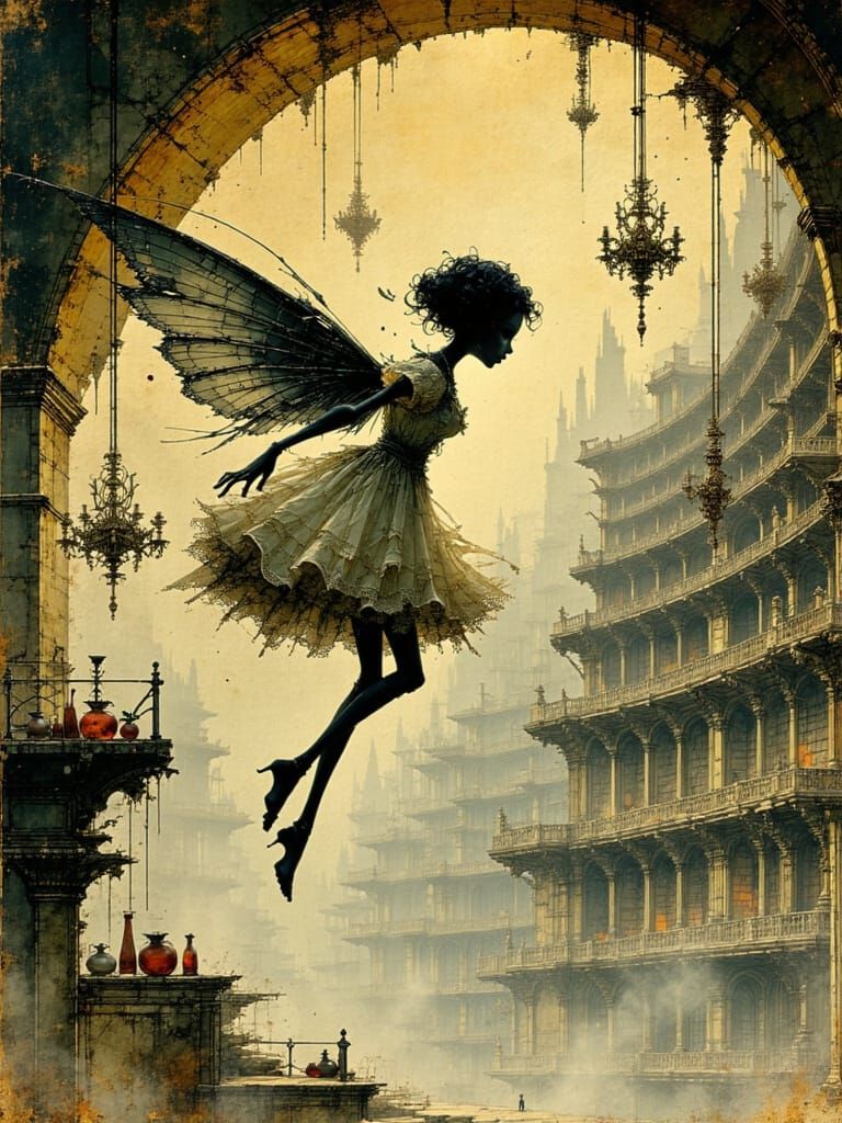 Surreal Tooth Fairy in Endless Library