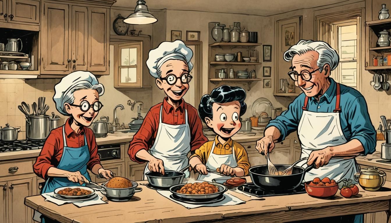 Martians Help with Housework in Retro Comic