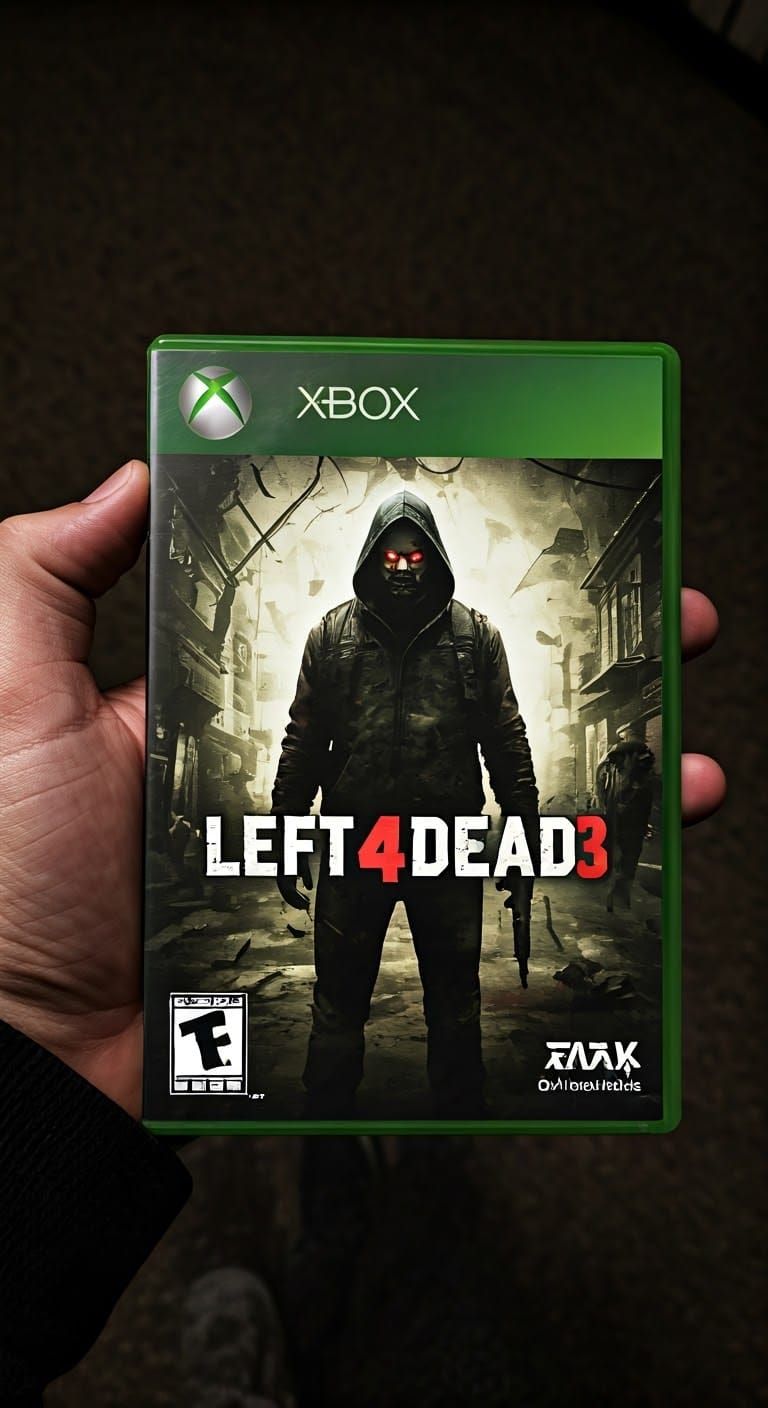 Left 4 Dead 3 Xbox Game Cover Photograph