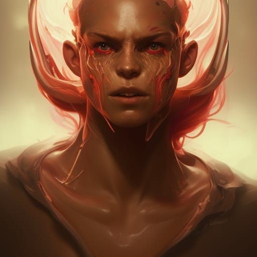 Eldritch Demonic Dolphin Portrait in 8K Resolution