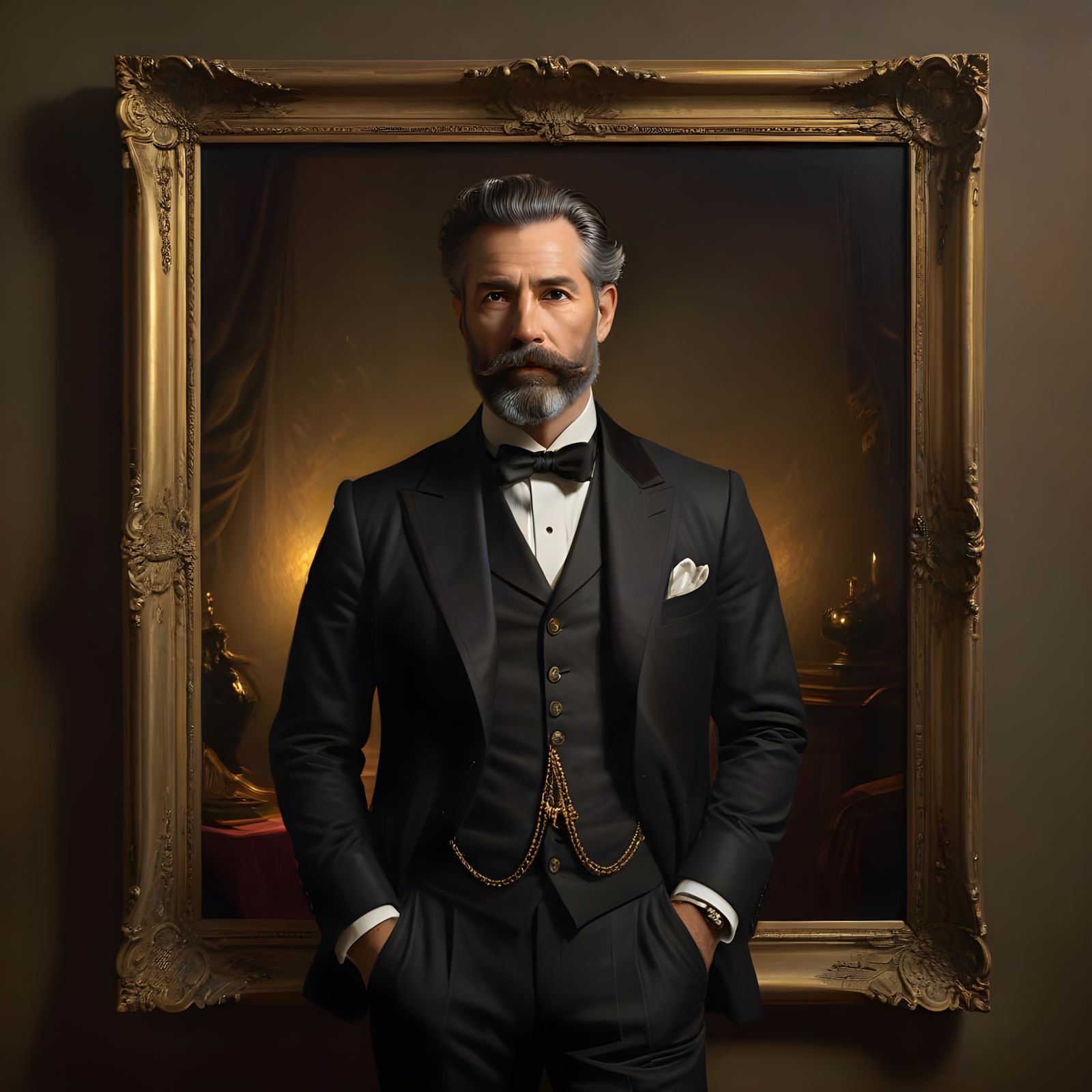 Refined Gentleman in Elegance